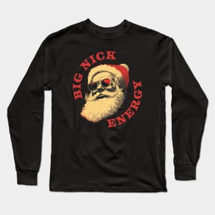 big nick energy - vintage retro Long Sleeve T-Shirt